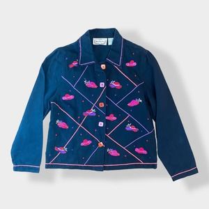 New Direction Vintage Red Hat Jacket Size‎ M